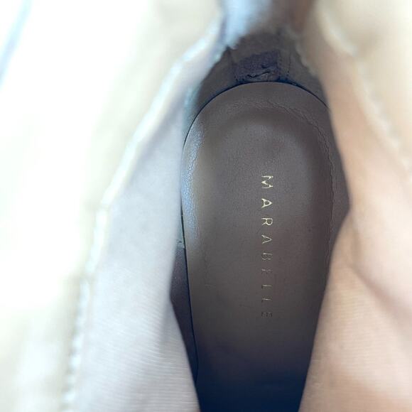 Marabelle Bacio Suede Beige Booties 8 - Picture 5 of 15